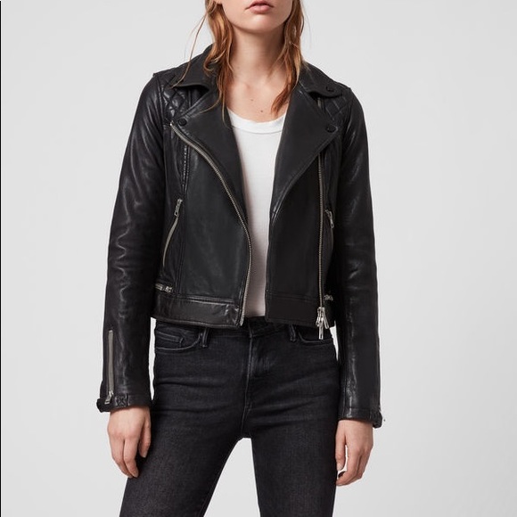 All Saints Conroy Leather Biker Jacket